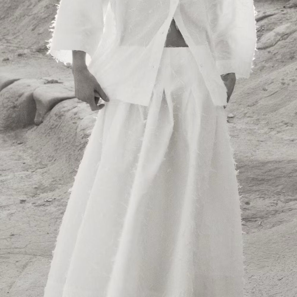 H&M Edition Fringed A-Lined Skirt New - Picture 7 of 8